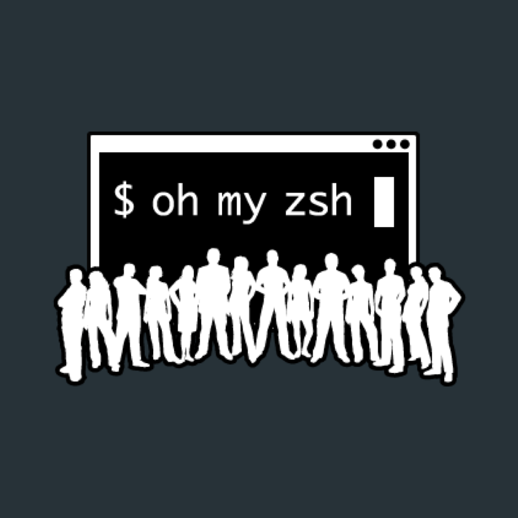 Right icon of This user uses __zsh__ with __Oh My Zsh__ a lot..